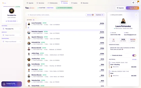 Ficha de cliente — CRM